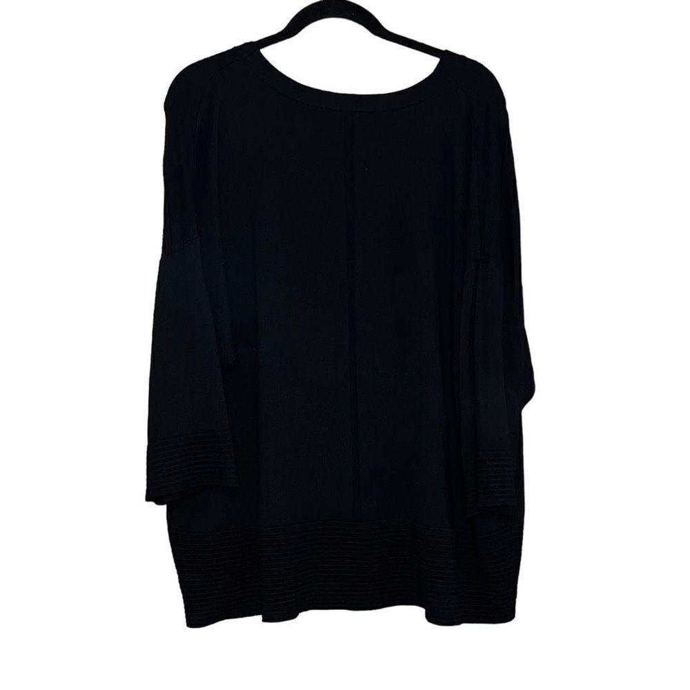 CYRUS Black Sweater W/ Textured Bottom & Sleeve Size 3X - Picture 1 of 5